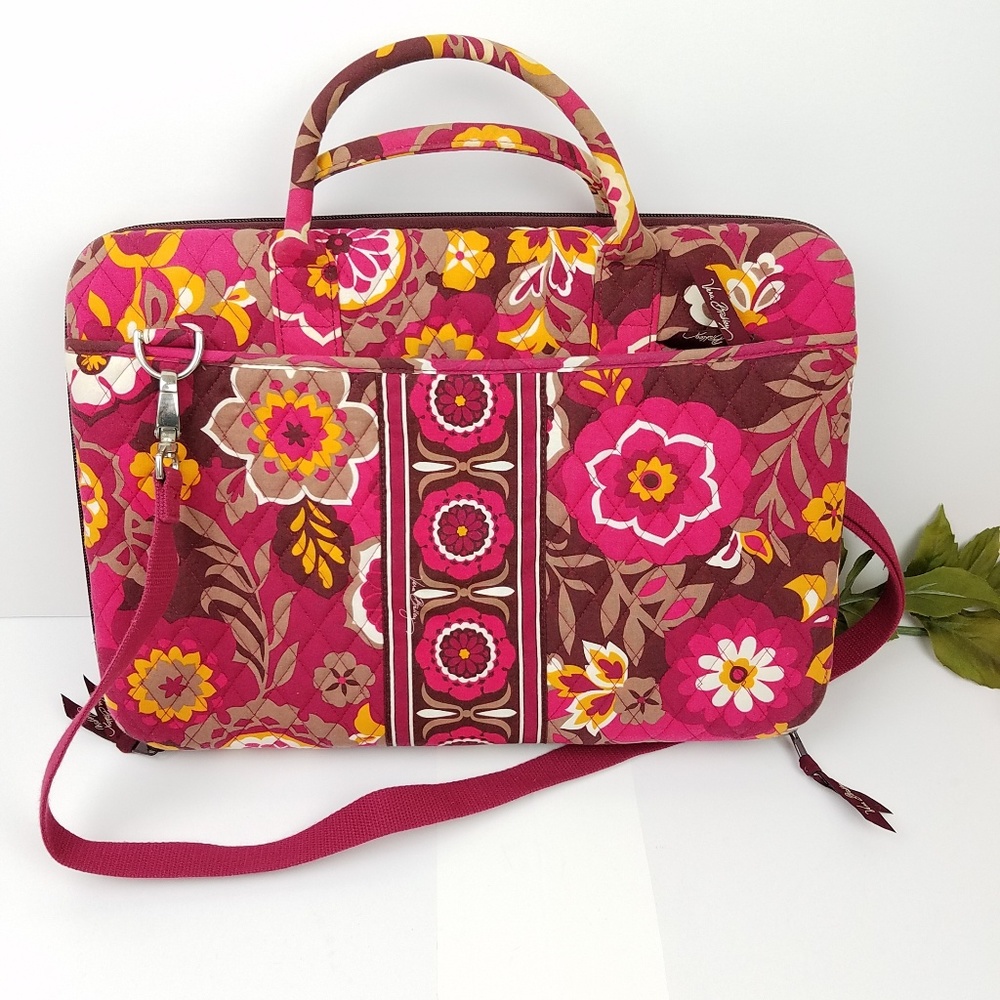 Vera Bradley laptop bag with two sidepockets - Picture 6 of 8